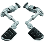 Kuryakyn 4081 Ergo III Adjustable Mount With Trident Dually ISO Pegs Chrome