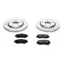 PowerStop K3118 Z23 Daily Driver Carbon-Fiber Ceramic Brake Pad and Drilled & Slotted Rotor Kit