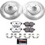 PowerStop K6583-26 Z26 Street Performance Ceramic Brake Pad and Drilled & Slotted Rotor Kit