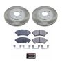 PowerStop SC1542 Semi-Coated Rotor and Low-Dust Ceramic Brake Pad Kit
