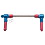 Russell 641180 Performance -8 AN to -8 AN ProFlex Demon Carb Dual Inlet Carb Kit (Red/Blue)
