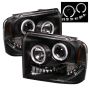 SPYDER 5010544 Projector Headlights - LED Halo - Black