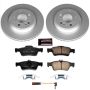 PowerStop CRK6567 Genuine Geomet Coated Rotor and Carbon-Fiber Ceramic Brake Pad Kit