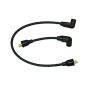 Moroso 27289 65-78 Harley-Davidson FL/FX Solid Stainless Core Wire Set - Black