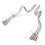 Stainless Works M13GTL 2013-14 Ford Shelby GT500 3in Catback Retro Chambered Mufflers Resonator Delete