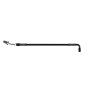 Goodridge HD1091-1CB-BK70 70in Universal Clutch Line w/Blk Zinc Fittings & Blk Hose - 90Deg Banjo w/20Deg 7/16 UNF
