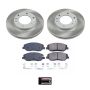 PowerStop SC4664 Semi-Coated Rotor and Low-Dust Ceramic Brake Pad Kit