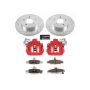 PowerStop KC1531-26 Z26 Street Performance Ceramic Brake Pad, Drilled Slotted Rotor, and Caliper Kit
