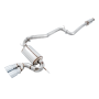 AWE Tuning 3015-33092 Ford Focus ST Touring Edition Cat-back Exhaust - Non-Resonated - Diamond Black Tips
