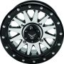 QuadBoss 608554 Wagon 14X7 4+3 4/156 Black Machined