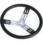LONGACRE LON52-56820 15in. Steering Wheel Black With Bumps Nat. Fi