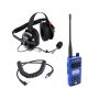 Rugged Radios CREW-R1 Crew Chief - H42 Spotter Headset and Rugged Handheld Radio Package - Blue