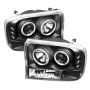 SPYDER 5030122 Projector Headlights - Version 2 - CCFL Halo - Black