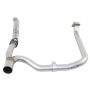 aFe Power 48-06210 Twisted Steel 2 IN-2-1/2 IN Aluminized Steel Loop-Delete Downpipe & Y-Pipe
