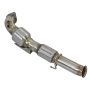 aFe Power 48-33024-HC Twisted Steel Down Pipe 3 IN 304 Stainless Steel w/ Cat