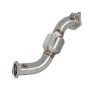 aFe Power 48-34126-HC Twisted Steel Down Pipe 3 IN 304 Stainless Steel w/ Cat