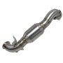 aFe Power 48-36318-1HC Twisted Steel Down Pipe 2-1/2 IN 304 Stainless Steel w/ Cat