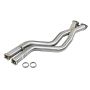 aFe Power 48-36324 Twisted Steel 2-1/2 IN 304 Stainless Steel Race Series X-Pipe