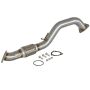 aFe Power 48-36605 Twisted Steel 2-1/2 IN 304 Stainless Steel Race Series Mid-Pipe