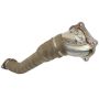 aFe Power 48-36701 Twisted Steel 3-1/2 to 3 IN 304 Stainless Steel Street Series Down Pipe w/ Cats