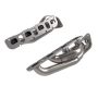 aFe Power 48-38031 Twisted Steel 1-7/8 IN to 2-3/4 IN 304 Stainless Header w/ Raw Finish
