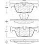 Stoptech 305.16130 Street Select Brake Pads w/Hardware - Rear