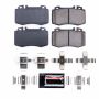 PowerStop Z23-847 PowerStop - Z23 Daily Driver Carbon-Fiber Ceramic Brake Pads with Hardware Kit