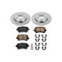 PowerStop KOE4624 OE Stock Replacement Low-Dust Ceramic Brake Pad and Rotor Kit