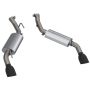 QTP 600116B 2016-2024 Chevrolet Camaro SS 6.2L  AR3 Dual Tip Axle Back Black Tips