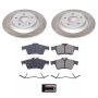 PowerStop SC5842 Semi-Coated Rotor and Low-Dust Ceramic Brake Pad Kit