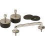 Kentrol 97-18 Jeep Wrangler TJ/JK Windshield Tie Down Kit - Polished Silver