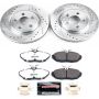 PowerStop K1360-26 Z26 Street Performance Ceramic Brake Pad and Drilled & Slotted Rotor Kit