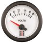 AutoMeter ST3266 Stack 52mm 8-18V Electric Battery Voltage Gauge - White