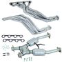 BBK 15193 94-95 Ford Mustang 5.0L 1-5/8 Long Tube Headers w/High Flow Catted X-Pipe (Silver Ceramic)