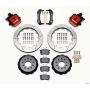 Wilwood 140-10158-R Combination Parking Brake Rear Kit 12.88in Red Mustang 94-04