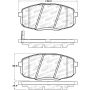 Stoptech 305.13970 Street Select Brake Pads - Front