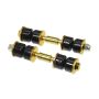 Prothane Universal End Link Set - 2 5/8in Mounting Length - Black