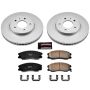 PowerStop CRK2090 Genuine Geomet Coated Rotor and Low-Dust Ceramic Brake Pad Kit