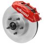 Wilwood 140-16801-R 65-67 Ford Mustang D11 11.29 in. Vtd. Brake Kit w/ Flex Lines (Red)