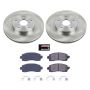 PowerStop KOE8480 OE Stock Replacement Low-Dust Ceramic Brake Pad and Rotor Kit