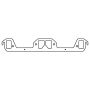 Cometic Gasket C5157 Cometic Chrysler LA V8 .043in Copper Exhaust Manifold Gasket Set