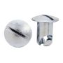 Moroso 71349 Quick Fastener - Oval Head - 7/16in x .400in - Steel - 10 Pack