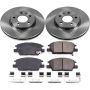 PowerStop KOE7400 OE Stock Replacement Low-Dust Ceramic Brake Pad and Rotor Kit