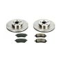 PowerStop KOE1120 OE Stock Replacement Low-Dust Ceramic Brake Pad and Rotor Kit