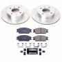 PowerStop K4909 Z23 Daily Driver Carbon-Fiber Ceramic Brake Pad and Drilled & Slotted Rotor Kit