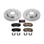 PowerStop K6309 Z23 Daily Driver Carbon-Fiber Ceramic Brake Pad and Drilled & Slotted Rotor Kit