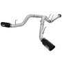 aFe Power 49-03065-B ATLAS 4 IN Aluminized Steel DPF-Back Exhaust System w/Black Tip