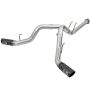 aFe Power 49-03092-B ATLAS 4 IN Aluminized Steel DPF-Back Exhaust System w/Black Tip
