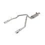 aFe Power 49-32081-P Gemini XV 3 IN 304 Stainless Steel Cat-Back Exhaust System w/ Cut-Out Polished