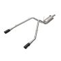 aFe Power 49-32083-B Gemini XV 3 IN 304 Stainless Steel Cat-Back Exhaust System w/ Cut-Out Black